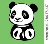 Vectorize Panda as a frame for decorate