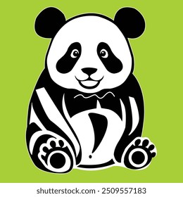Vectorize Panda as a frame for decorate