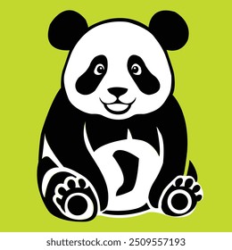 Vectorize Panda as a frame for decorate