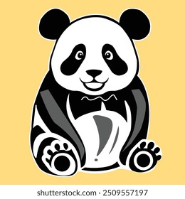 Vetorize o Panda como uma moldura para decorar