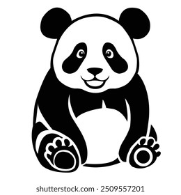 Vectorize Panda as a frame for decorate
