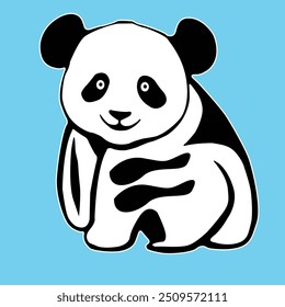 Vectorize Panda as a frame for decorate