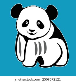 Vectorize Panda as a frame for decorate