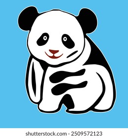 Vectorize Panda as a frame for decorate