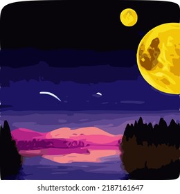 Vectorized abstract design portrait art colorful in box size