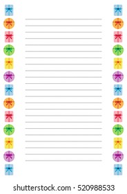 vectorized Christmas Gifts Letter (ISO A4 version)