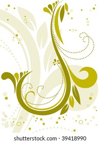 vectorized curve pattern isolated tattoo with artistic background