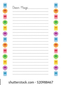 vectorized Dear Magi Christmas Gifts Letter (US Letter version)