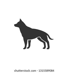 vectorized drawing of a dog's silhouette