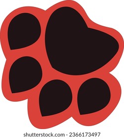 
Vectorized EPS format feline footprints for municipal illustration and cutting works