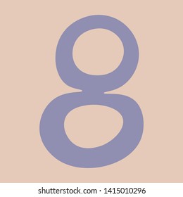 Vectorized image of number the number eight.