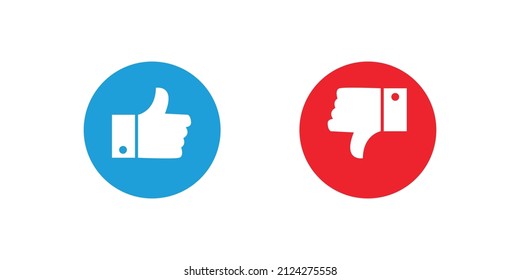 Vectorized like and dislike icons, eps 10.