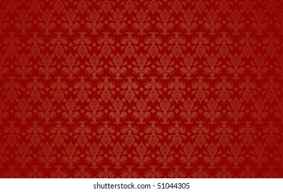 Vectorized ornate tile background. Color can be change by one key color.