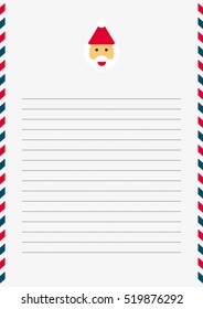 vectorized Santa Claus Letter (ISO A4 size version)