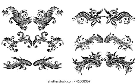  Vectorized Scroll Design. Elements can be un grouped for easy editing.