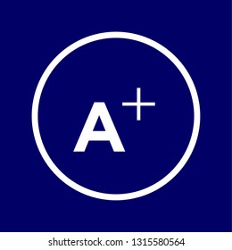 Vectorized sign of the symbol of There are elements with enlarged letter or optical aids