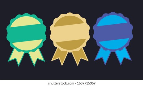 vectorized stamps for banners and certificates