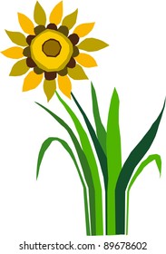 vectorized sunflower