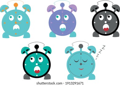 vectorized watch surprised drawing time