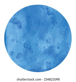 vectorized watercolor blue-green background round shape