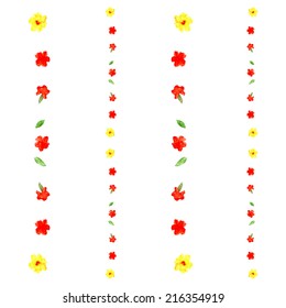 Vectorized watercolor drawing pattern