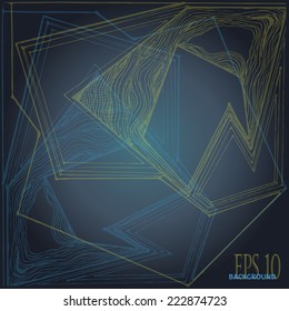 Vectorl background with abstract lines.