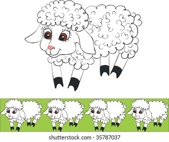 Vector.Lamb set in color 01