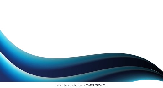 Vector-layered blue water wave banner template. Presentation template. EPS10