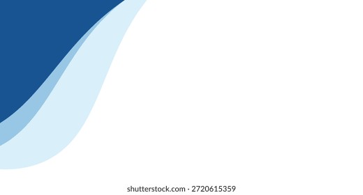 Vector-layered blue water wave banner template. Presentation template. EPS10