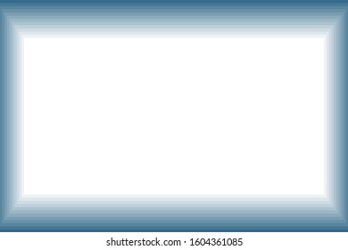vector,light blue gradient frame background and the white glow in the middle