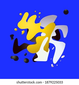 Vector,Fondo geométrico ondulado líquido Composición de degradado de moda,Perfecto para Folleto simple Etc
