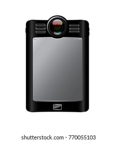 Vector,modern smartphone concept ideas,Featured with high resolutions front and lanes camera,multifunctional,touch screen,and stereo in black color,Ideas for design,graphic,web design,EPS10.