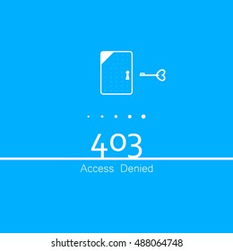 Vectors Abstract background 403 connection error Access Denied svg