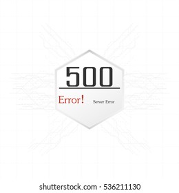 Vectors Abstract background 500 connection error server 