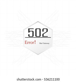 Vectors Abstract background 502 connection error Bad Gateway 