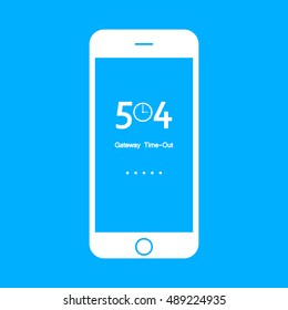 Vectors Abstract background 504 connection error  gateway time out