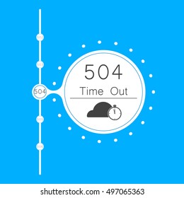 Vectors Abstract background 504 connection error  gateway time out