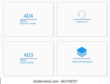 Vectors Abstract background connection error access website