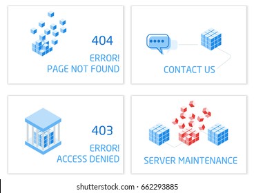 Vectors Abstract background connection error access website svg