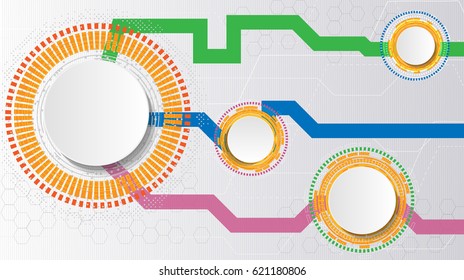 vectors background abstract technology communication concept. white background