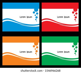 vectors backgrounds modern card bubbles