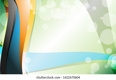 vectors Backgrounds of modern green bubble abstracts can be used for important events