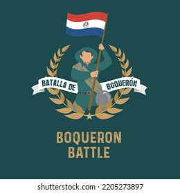 VECTORS. Banner for Boqueron Battle in Paraguay, September 29, Paraguay heroes, patriotic, waving flag - Shutterstock ID 2205273897
