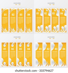 vectors banner and template yellow color