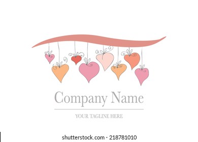 vectors company wedding abstract logos heart creative vector logo design template vectors company wedding abstract logos heart cute love team two ritual pair group couple sign business art affection d