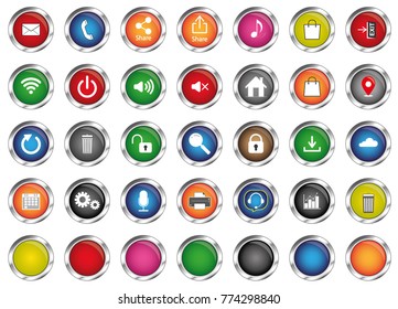 vectors for computer and smartphone, internet and application icon