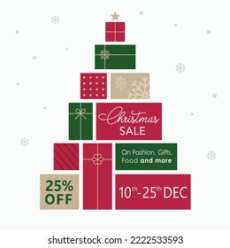 VECTORS. Creative Christmas sale banner. Fully editable to add discounts, offers, description, dates, logos and more details