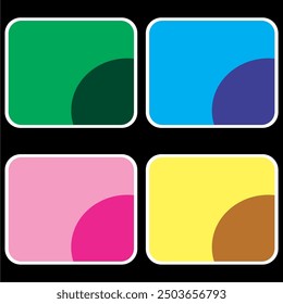 DISEÑO DE VECTORES EN DIFERENTES COLORES EN SHUTTERSTOCK