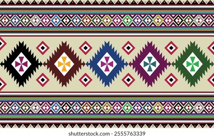 Vectors of ethnic pattern in tribal, folk.
Woven carpet illustration. Design for wallpaper, carpet, fashion, clothing, fabric.