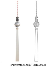  vectors of European monumental cities. 
BERLINER FERNSEHTURM